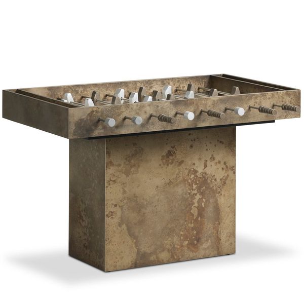 Outdoor Foosball Table, Oxidized Aluminum