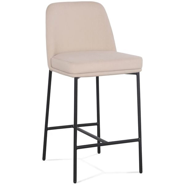 Sydney Tabouret de comptoir, Taupe, Lot de 2