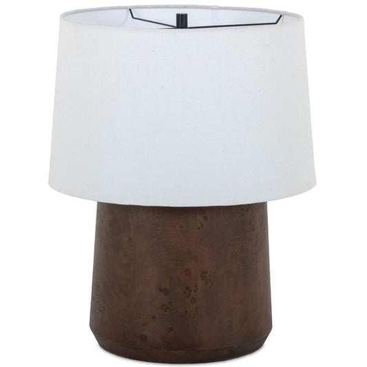Table Daxton Lampe, Dark Marron Mappa Burl