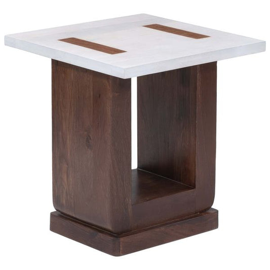 Table Hassan d'appoint, Blanc