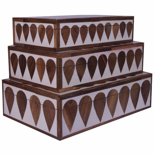 Finchburn Boxes, Marron, Lot de 3