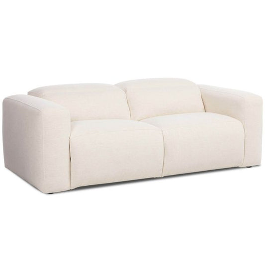 Radley 2 Piece Power Recliner Sectional, Blanc Neige Nomade