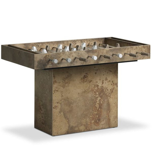 Outdoor Foosball Table, Oxidized Aluminum