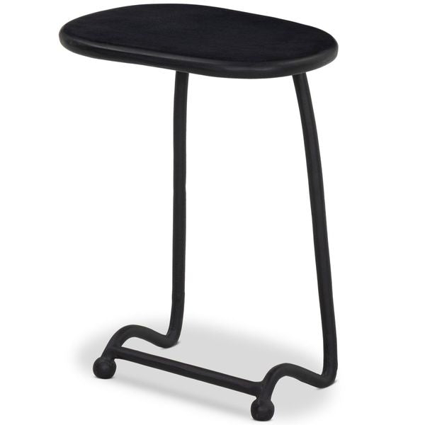 Bray Outdoor End Table, Noir Antique
