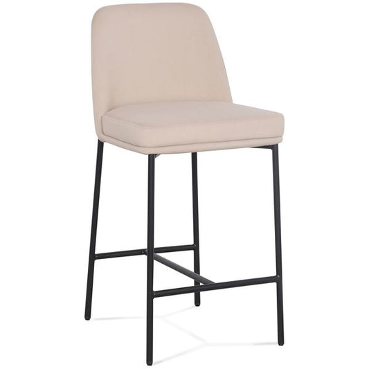 Sydney Tabouret de comptoir, Taupe, Lot de 2